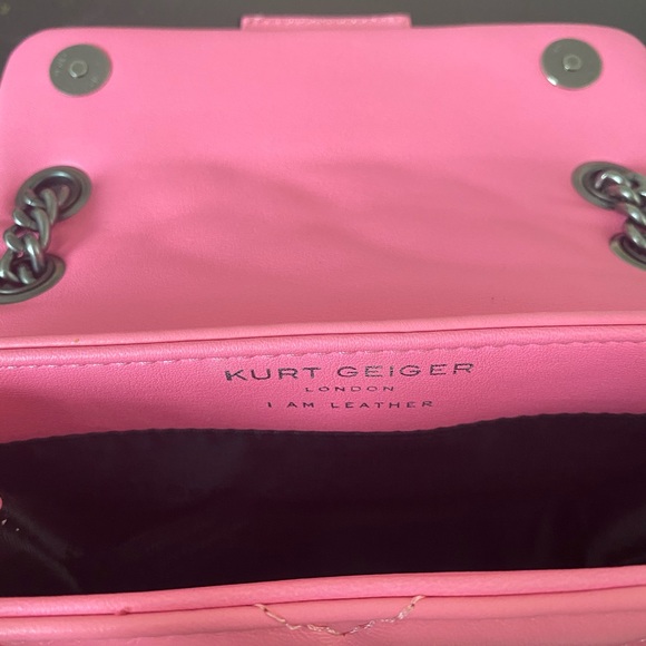 Kurt Geiger REAL LEATHER Pink handbag - Picture 4 of 4